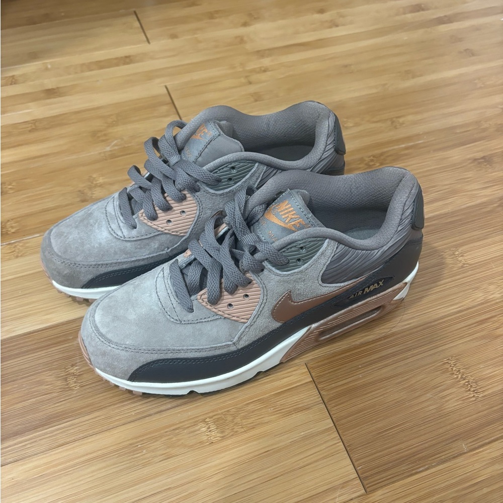 Nike Air Max Taupe and Beige Sneakers
